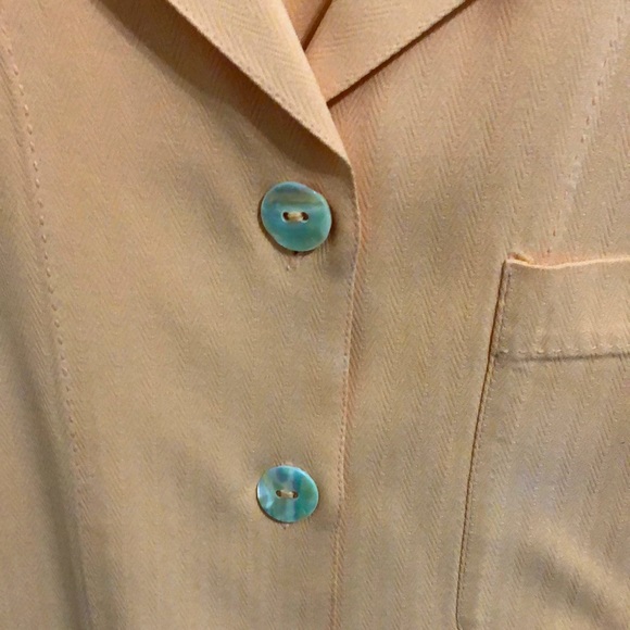 Tommy Bahama 100% Silk Short Sleeve Blouse - Picture 6 of 10